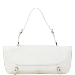 Salvatore Ferragamo Handbag One Shoulder Bag AQ-213352 White Leather Women's