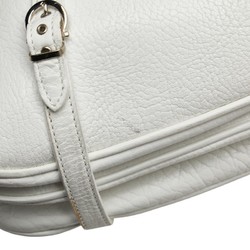 Salvatore Ferragamo Handbag One Shoulder Bag AQ-213352 White Leather Women's