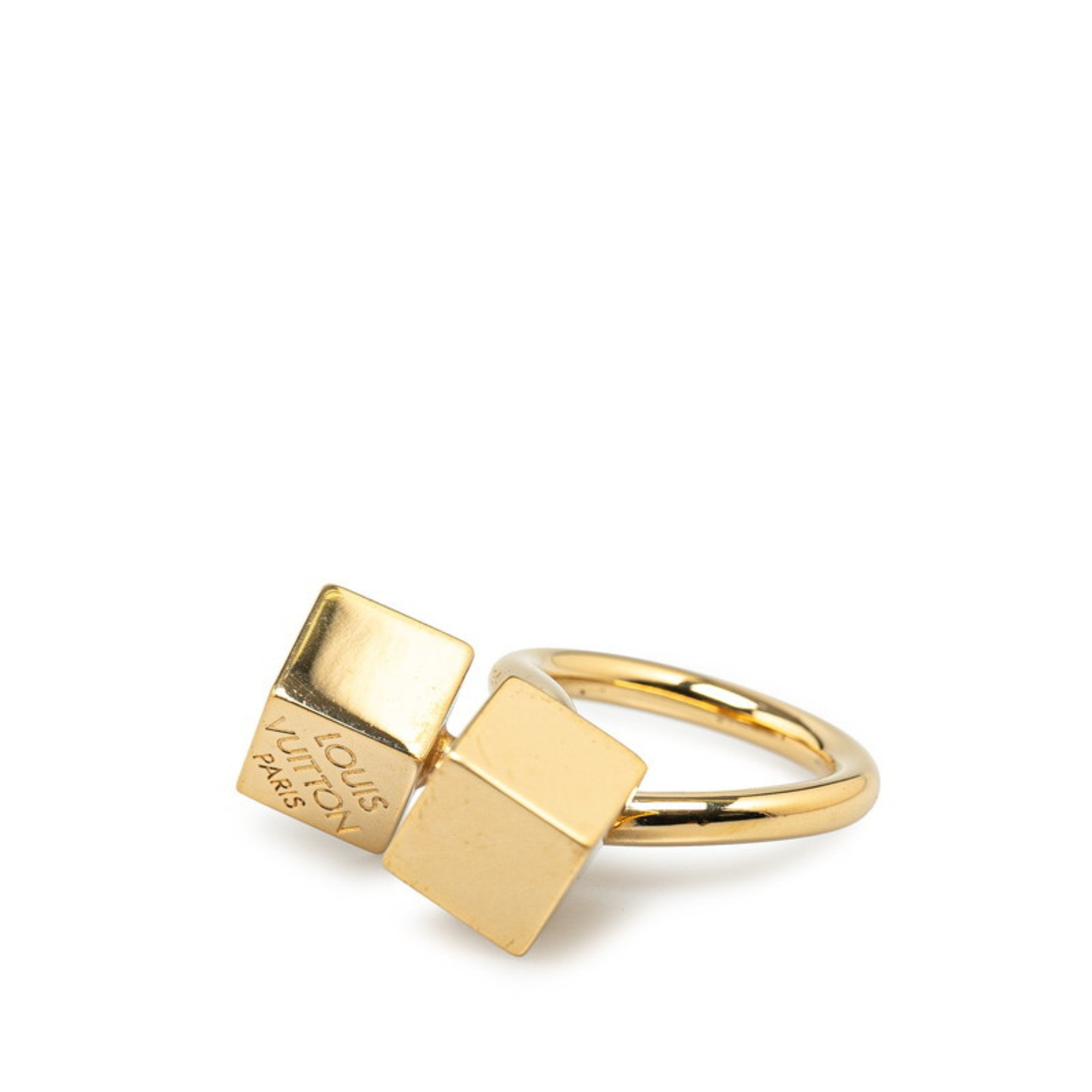 Louis Vuitton Gamble Scarf Ring Gold Plated Women's LOUIS VUITTON