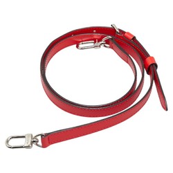 Louis Vuitton Shoulder Strap Red Silver Leather Women's LOUIS VUITTON