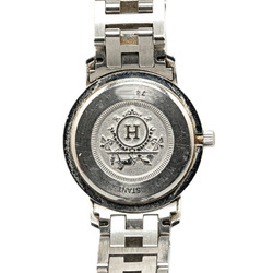 Hermes Clipper Watch CL4.210 Quartz White Dial Stainless Steel Women's HERMES