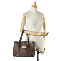 Louis Vuitton Damier Hampstead PM Tote Bag Handbag N51205 Ebene Brown PVC Leather Women's LOUIS VUITTON