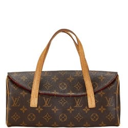 Louis Vuitton Monogram Sonatine Handbag M51902 Brown PVC Leather Women's LOUIS VUITTON