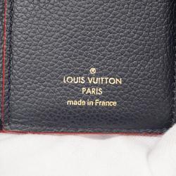 Louis Vuitton Tri-fold Wallet Monogram Empreinte Portefeuille Victorine M64577 Marine Rouge Ladies