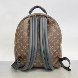 Louis Vuitton Backpack Monogram Palm Springs MM M44874 Brown Black Women's