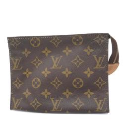 Louis Vuitton Pouch Monogram Poche Toilette 19 M47544 Brown Women's