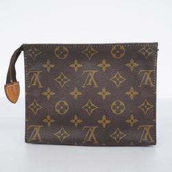 Louis Vuitton Pouch Monogram Poche Toilette 19 M47544 Brown Women's