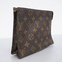 Louis Vuitton Pouch Monogram Poche Toilette 19 M47544 Brown Women's