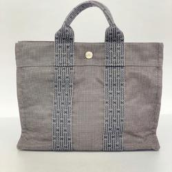 Hermes Tote Bag Air Line PM Canvas Grey Women's