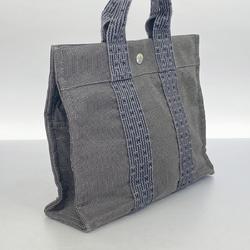 Hermes Tote Bag Air Line PM Canvas Grey Women's