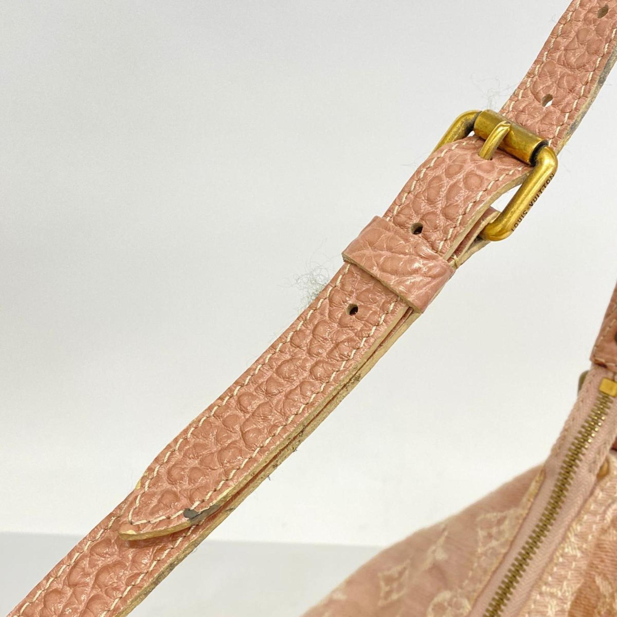 Louis Vuitton Shoulder Bag Monogram Denim Slightly M95833 Rose Color Ladies