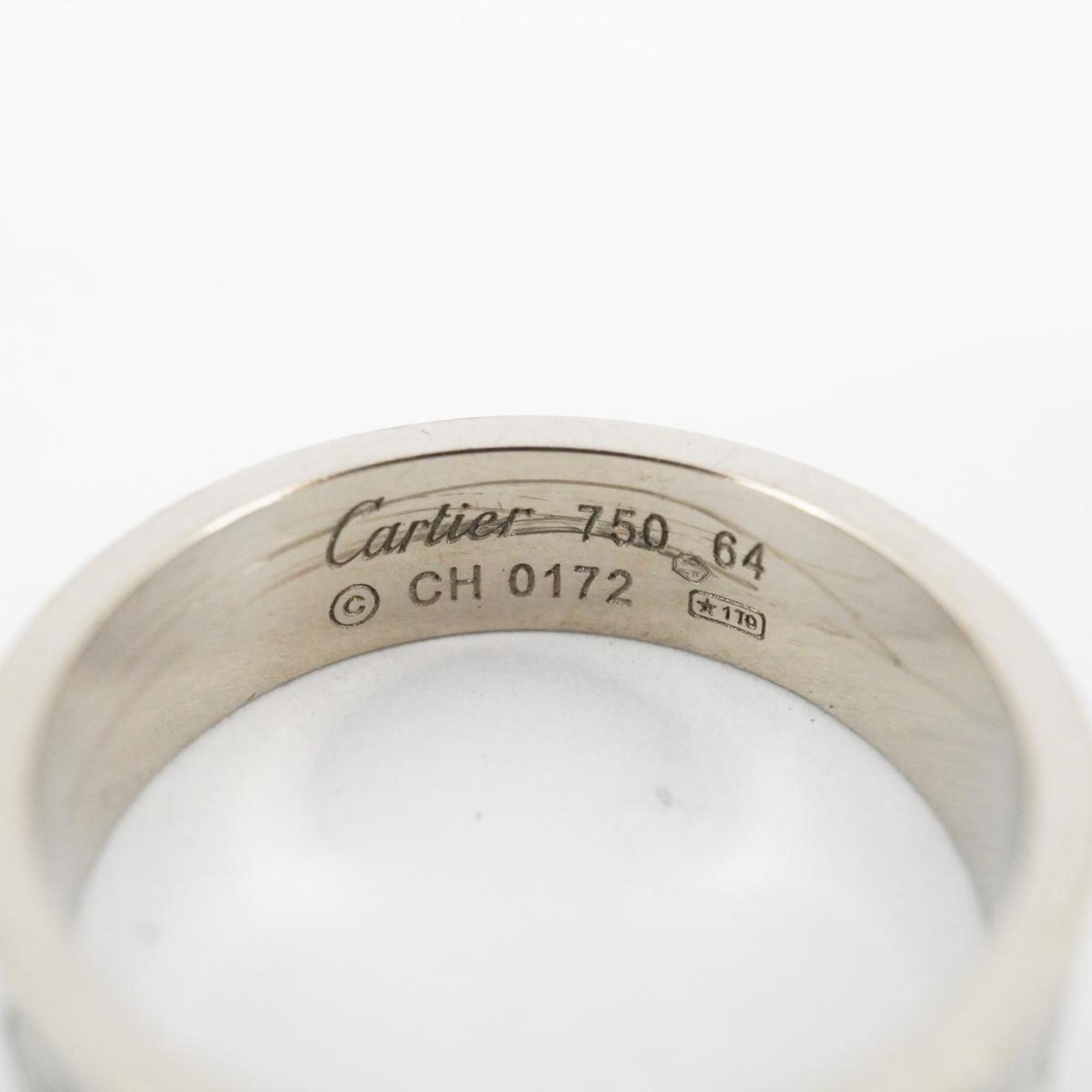 Cartier Ring Love K18WG White Gold Men's