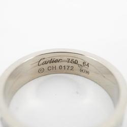 Cartier Ring Love K18WG White Gold Men's