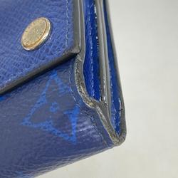 Louis Vuitton Tri-fold Wallet Taigarama Discovery Compact M67620 Cobalt Men's