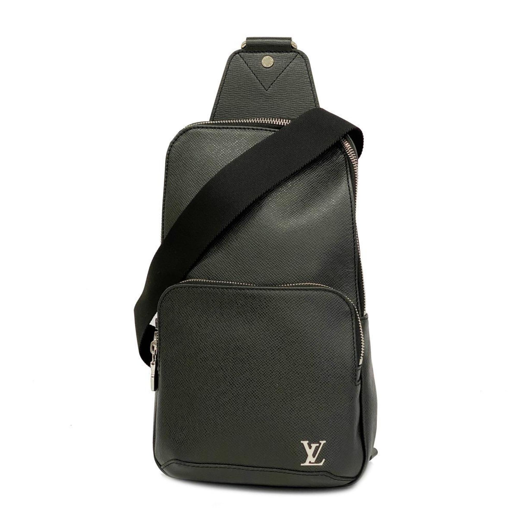 Louis Vuitton Body Bag Taiga Avenue Sling M30443 Noir Men's