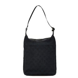 Gucci GG Canvas Bag Handbag 109 0537 Black Leather Women's GUCCI