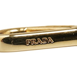 Prada Shoulder Strap White Gold Leather Women's PRADA