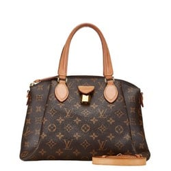 Louis Vuitton Monogram Rivoli PM Handbag Shoulder Bag M44543 Brown PVC Leather Women's LOUIS VUITTON