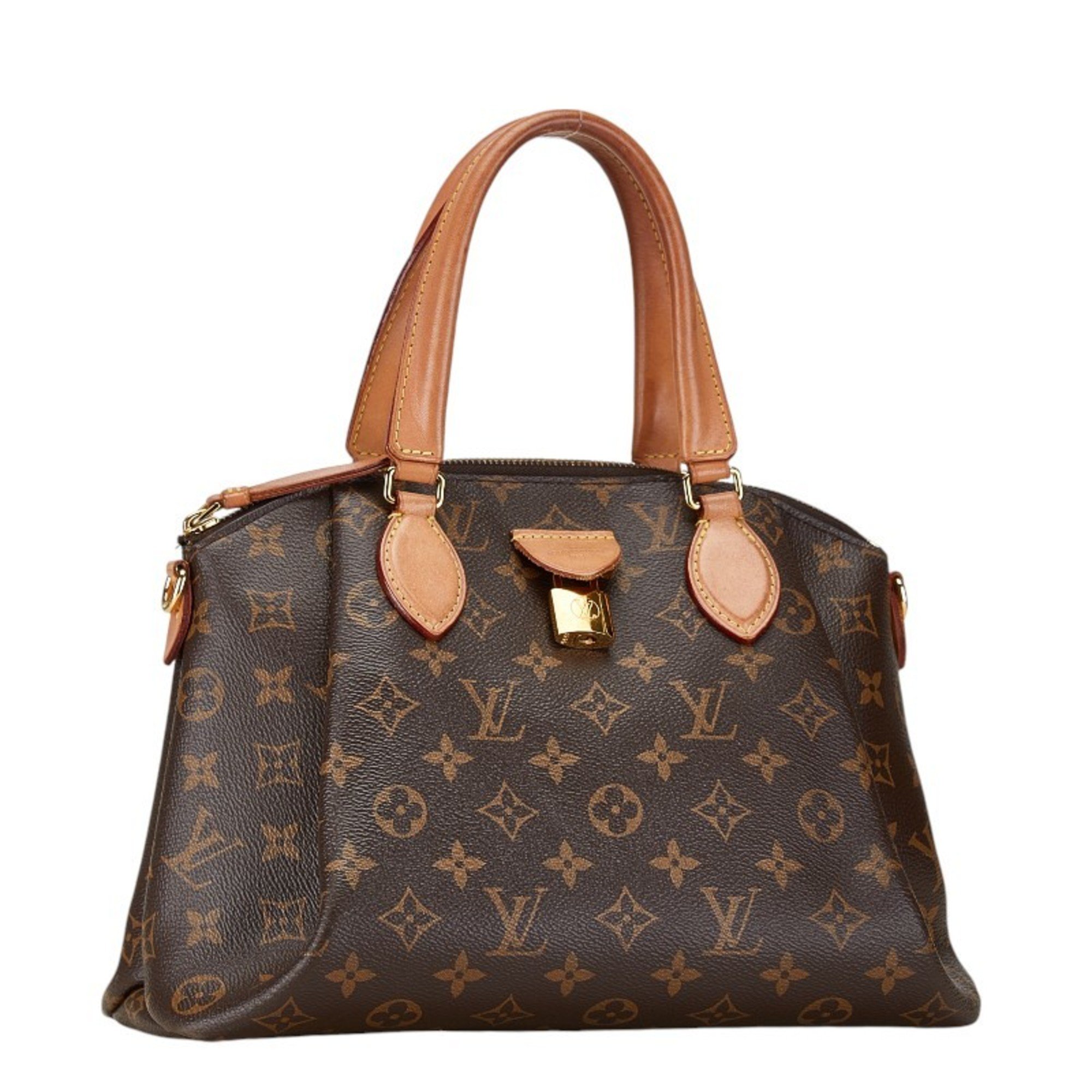 Louis Vuitton Monogram Rivoli PM Handbag Shoulder Bag M44543 Brown PVC Leather Women's LOUIS VUITTON