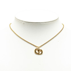 Christian Dior Dior CD Necklace Gold Plated Women's