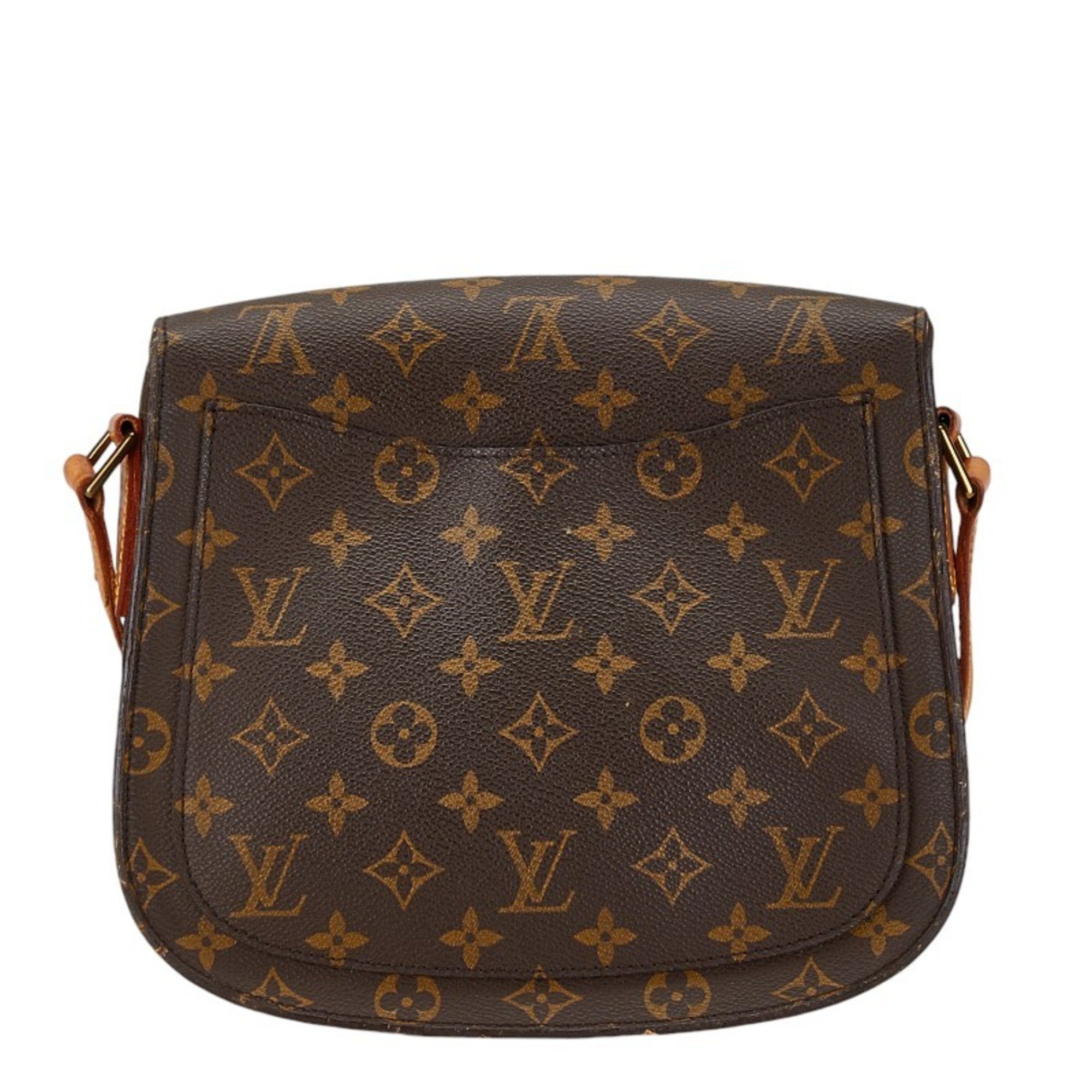 Louis Vuitton Monogram Saint-Cloud 24 Shoulder Bag M51242 Brown PVC Leather Women's LOUIS VUITTON