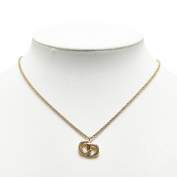 Christian Dior Dior CD Necklace Gold Plated Women's