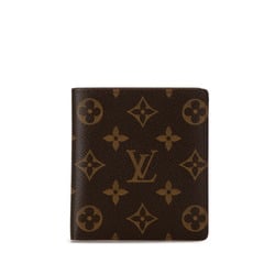 Louis Vuitton Monogram Porte Bifold 10 Carte Credit Bi-fold Wallet M60883 Brown PVC Leather Women's LOUIS VUITTON