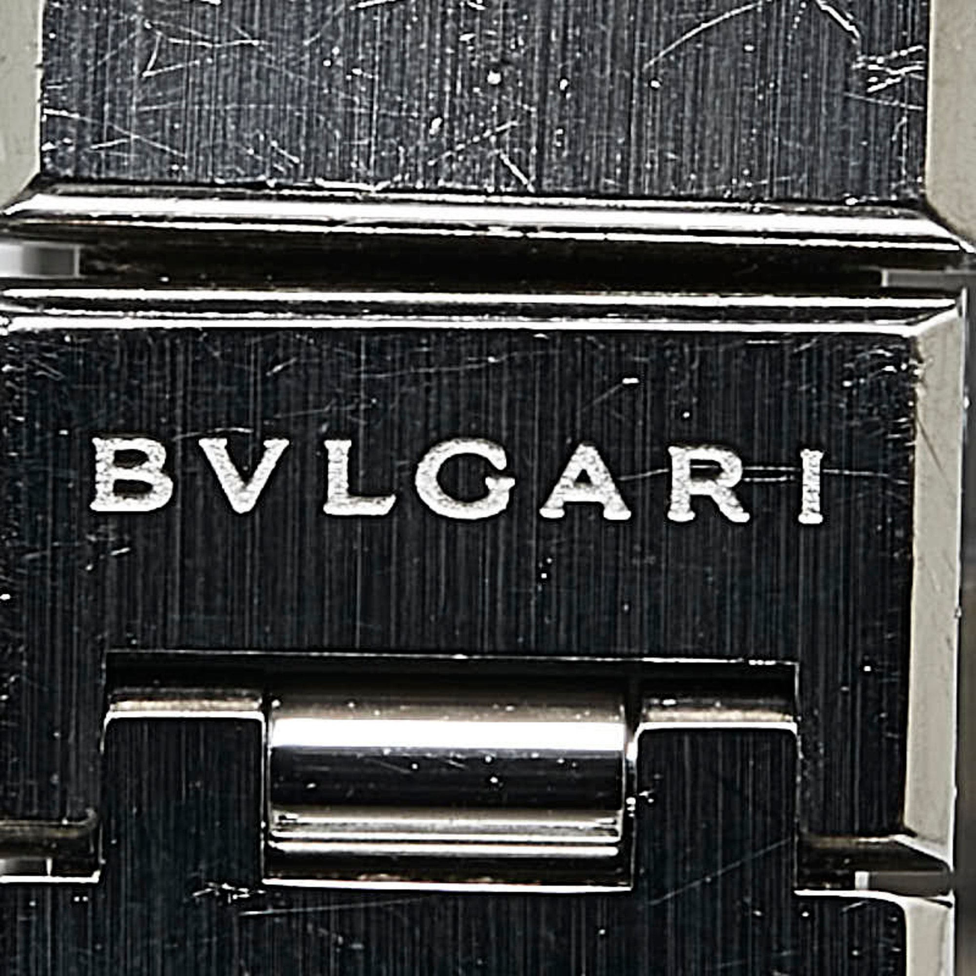 BVLGARI Watch BB23SS Quartz Black Dial Stainless Steel Women's