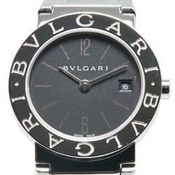 BVLGARI Watch BB26SS Quartz Black Dial Stainless Steel Women's