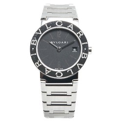 BVLGARI Watch BB26SS Quartz Black Dial Stainless Steel Women's