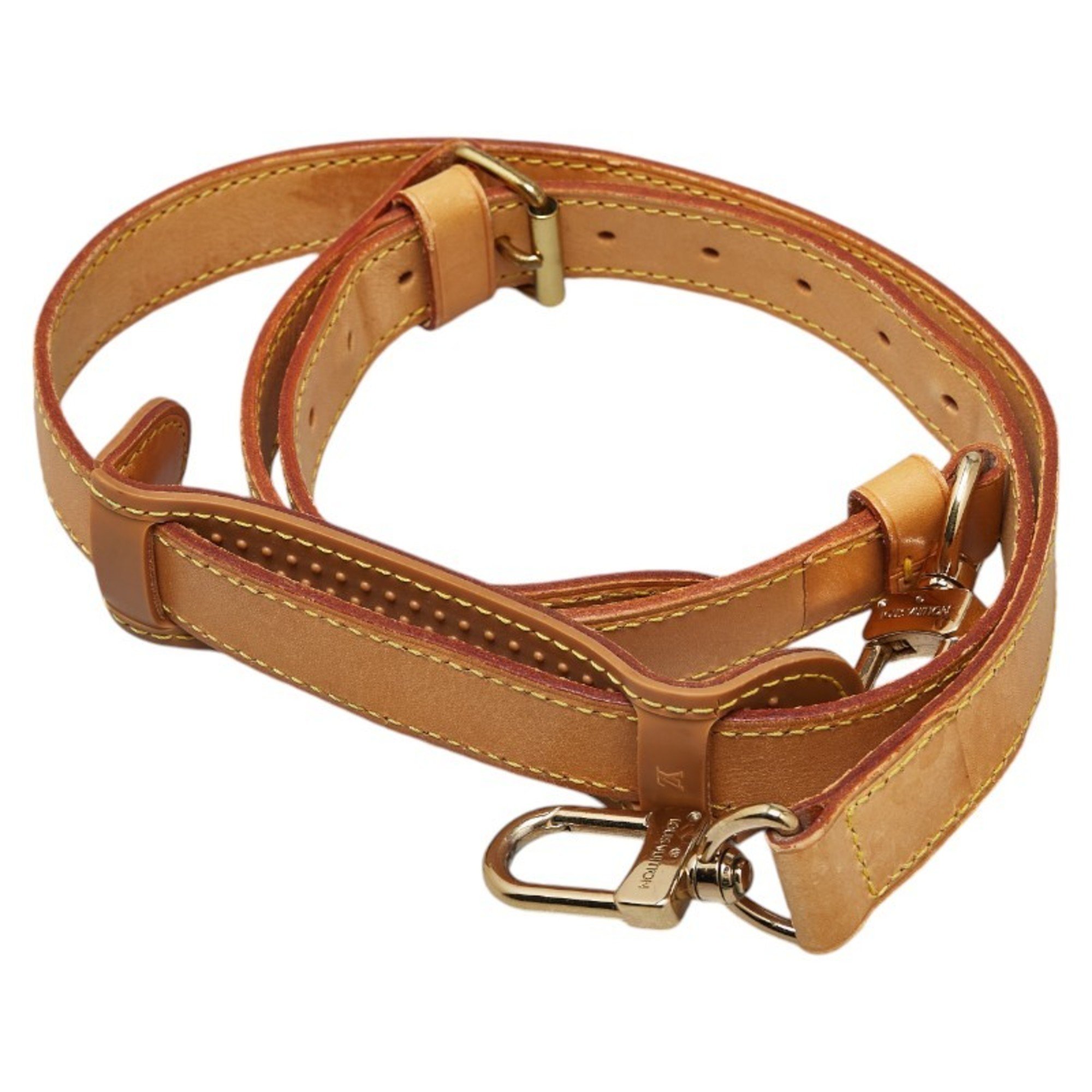 Louis Vuitton Shoulder Strap Brown Leather Women's LOUIS VUITTON