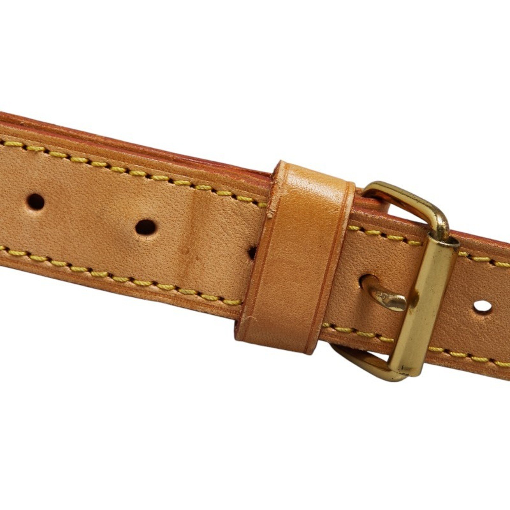 Louis Vuitton Shoulder Strap Brown Leather Women's LOUIS VUITTON