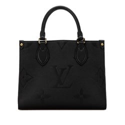 Louis Vuitton Monogram Empreinte On-the-Go PM Handbag Shoulder Bag M45653 Noir Black Leather Women's LOUIS VUITTON