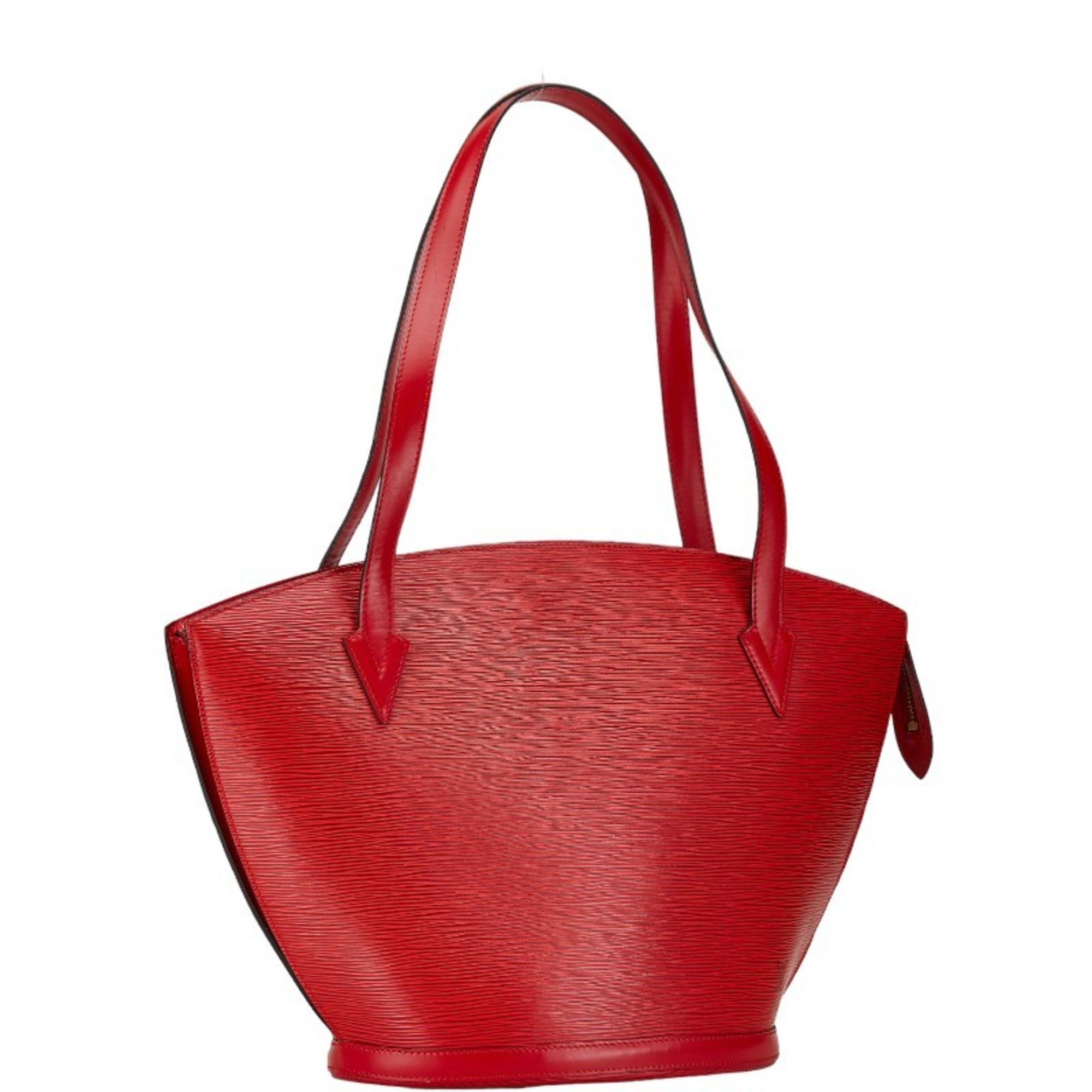 Louis Vuitton Epi Saint Jacques Shoulder Bag Tote M52267 Castilian Red Leather Women's LOUIS VUITTON