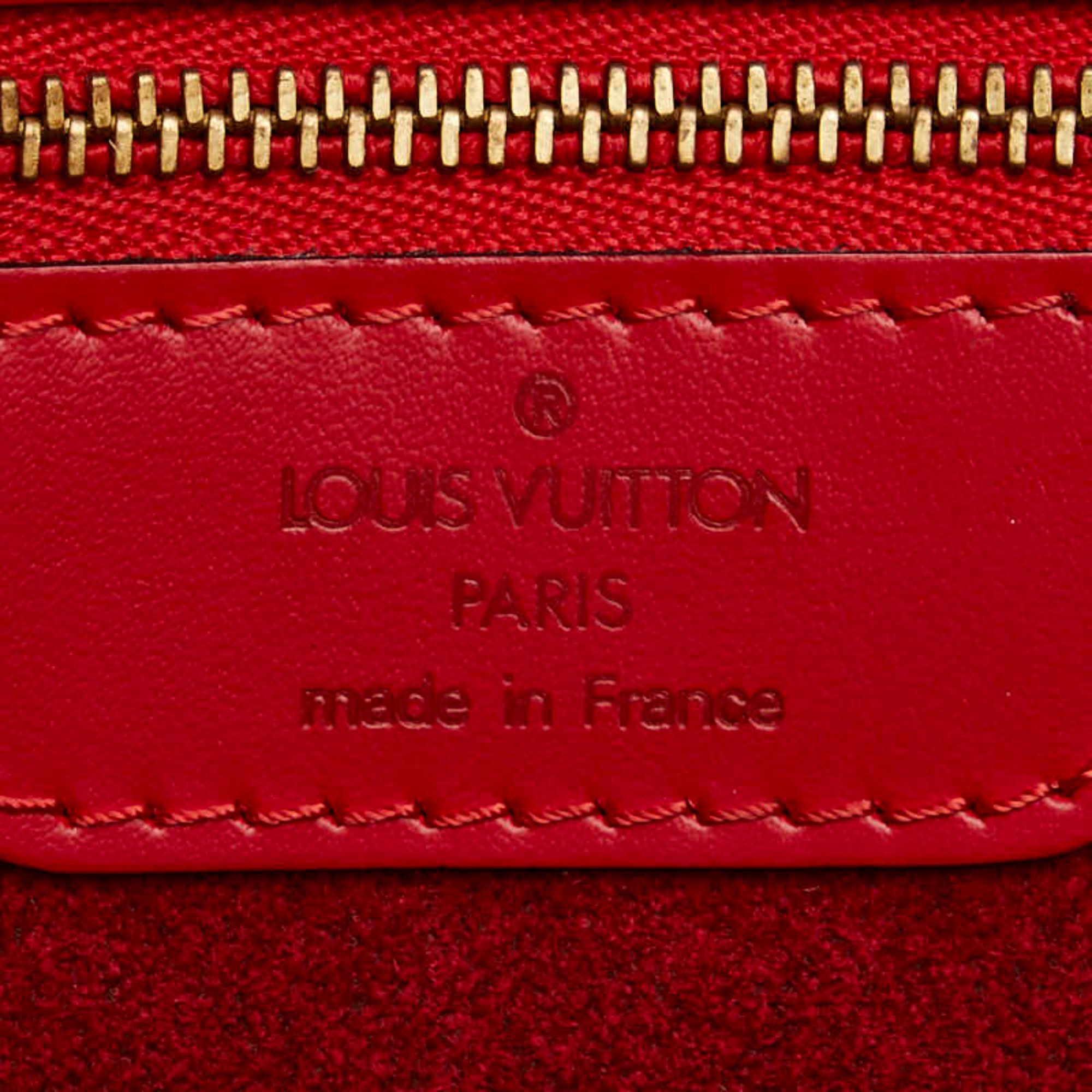 Louis Vuitton Epi Saint Jacques Shoulder Bag Tote M52267 Castilian Red Leather Women's LOUIS VUITTON