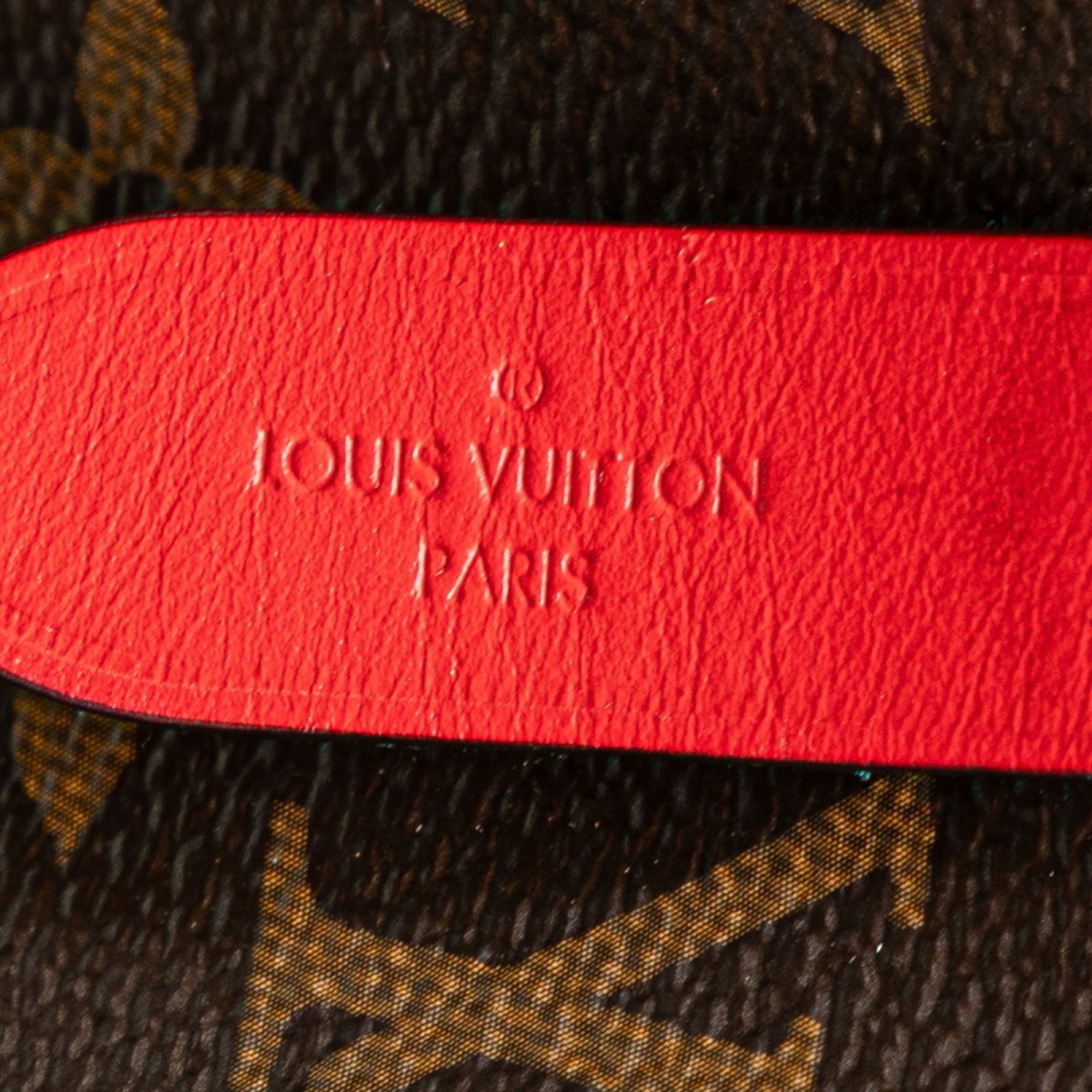 Louis Vuitton Monogram NeoNoe Shoulder Bag M44021 Coquelicot Red Brown PVC Leather Women's LOUIS VUITTON