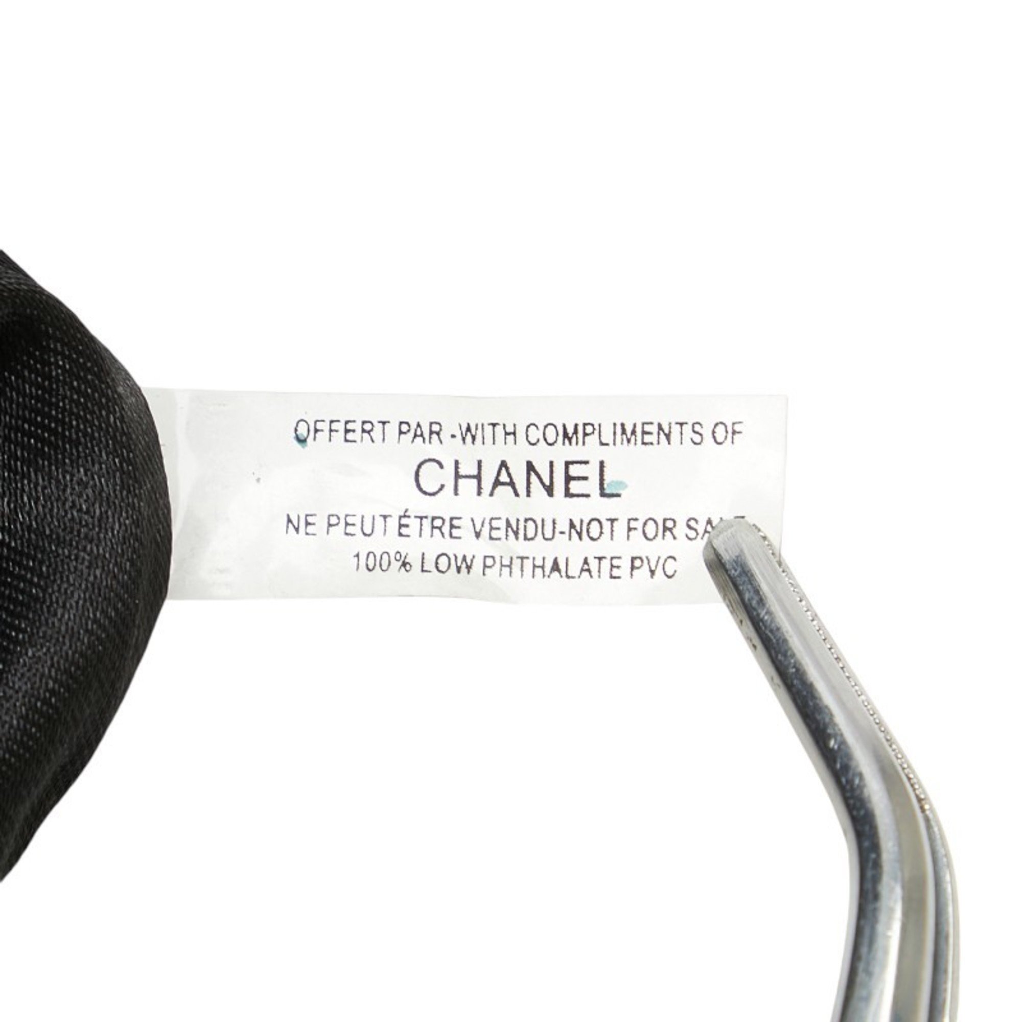 CHANEL Coco Mark Shoulder Bag Black Fur Women's