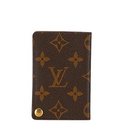 Louis Vuitton Monogram Porte Carte Credit Pression Card Case M60937 Brown PVC Leather Women's LOUIS VUITTON