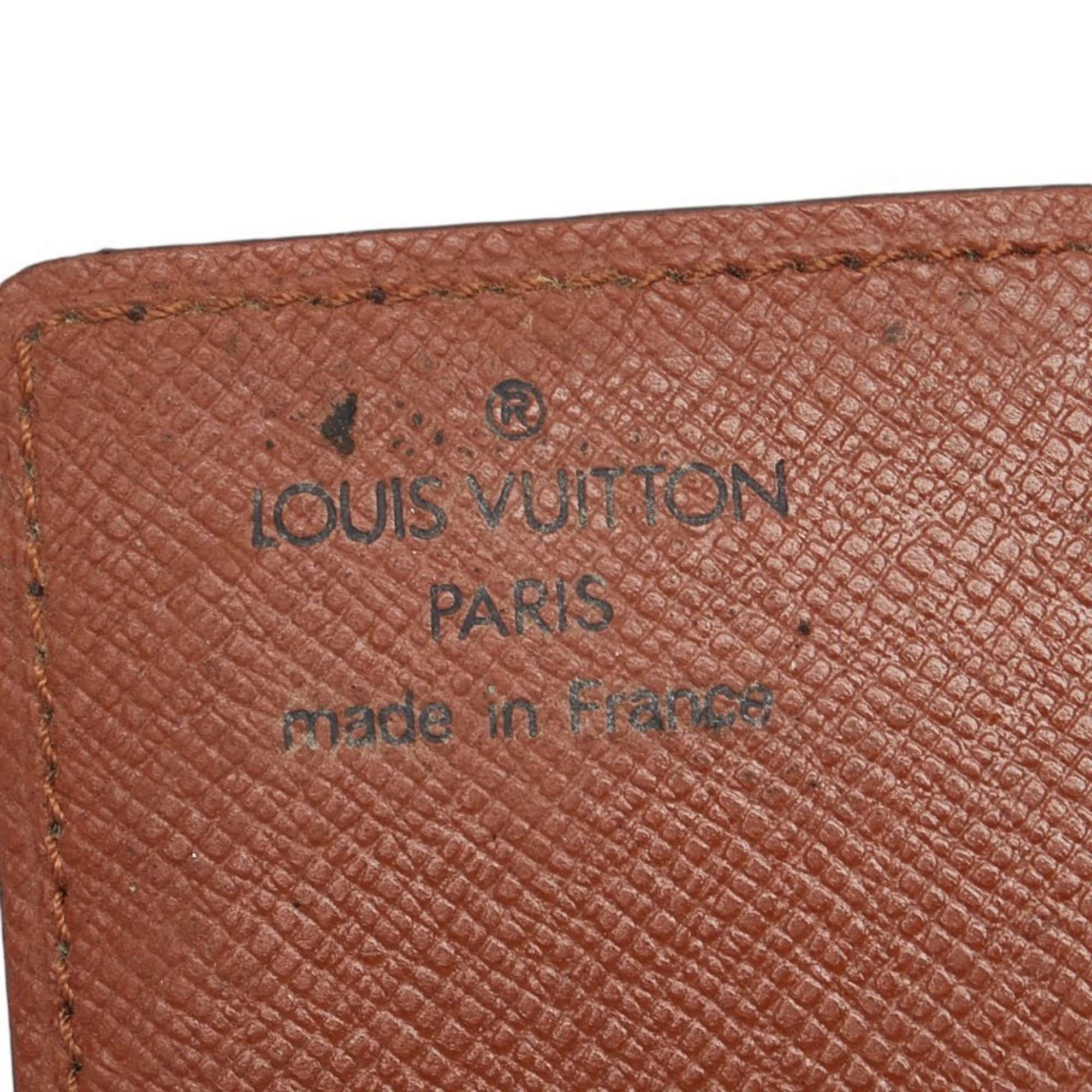 Louis Vuitton Monogram Porte Carte Credit Pression Card Case M60937 Brown PVC Leather Women's LOUIS VUITTON