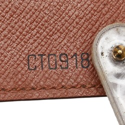 Louis Vuitton Monogram Porte Carte Credit Pression Card Case M60937 Brown PVC Leather Women's LOUIS VUITTON