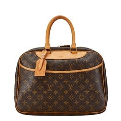 Louis Vuitton Monogram Deauville Handbag M47270 Brown PVC Leather Women's LOUIS VUITTON