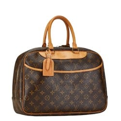 Louis Vuitton Monogram Deauville Handbag M47270 Brown PVC Leather Women's LOUIS VUITTON