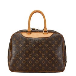 Louis Vuitton Monogram Deauville Handbag M47270 Brown PVC Leather Women's LOUIS VUITTON