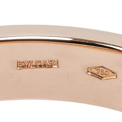 BVLGARI Double Diamond 1P Ring Gold K18PG Pink Women's