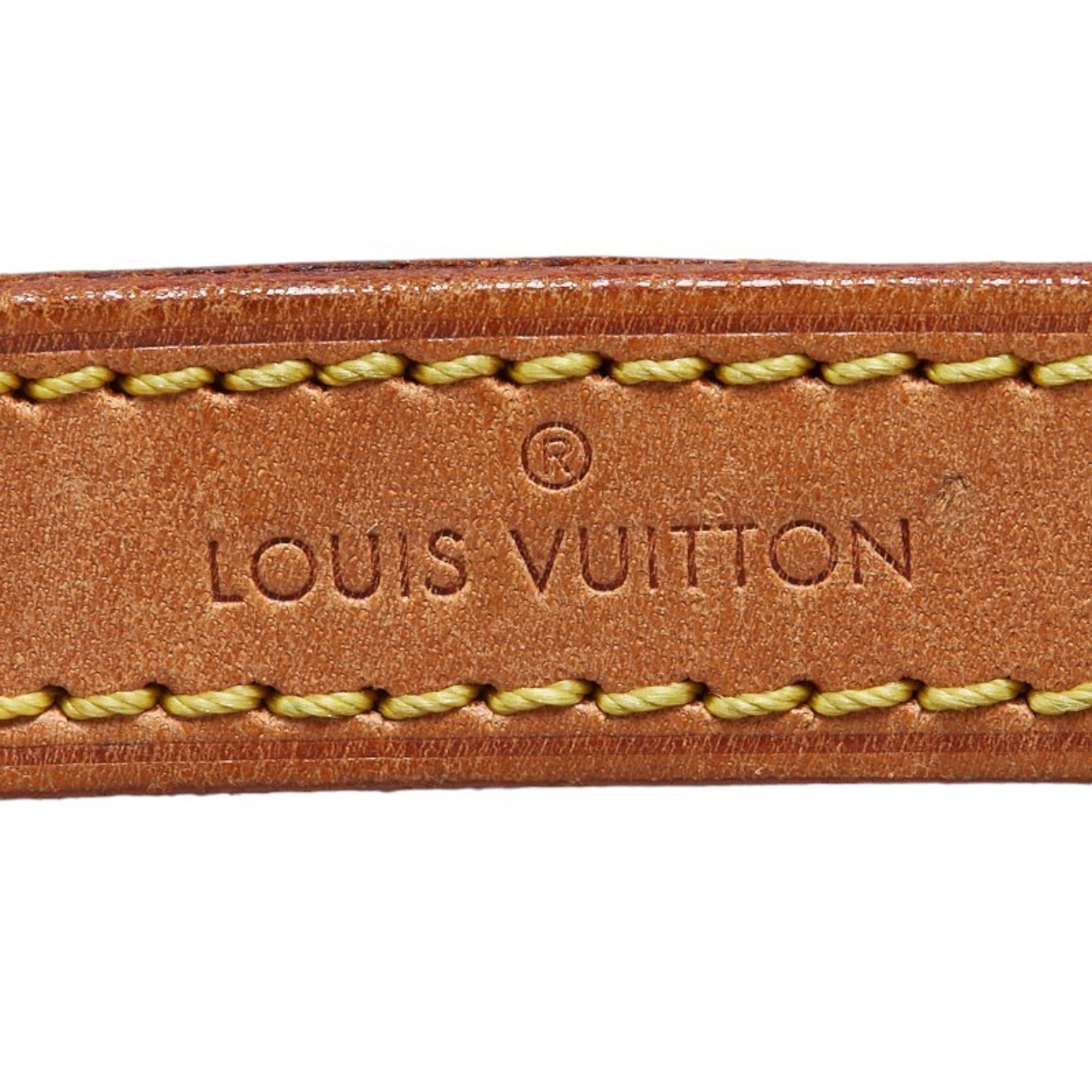 Louis Vuitton Shoulder Strap Brown Gold Leather Women's LOUIS VUITTON