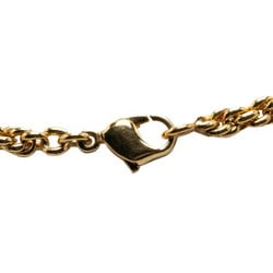 Christian Dior Dior Chain Necklace Gold Plated Women's