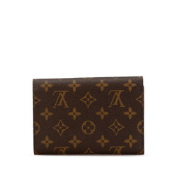 Louis Vuitton Monogram Portefeuille International Long Wallet M61217 Brown PVC Leather Women's LOUIS VUITTON