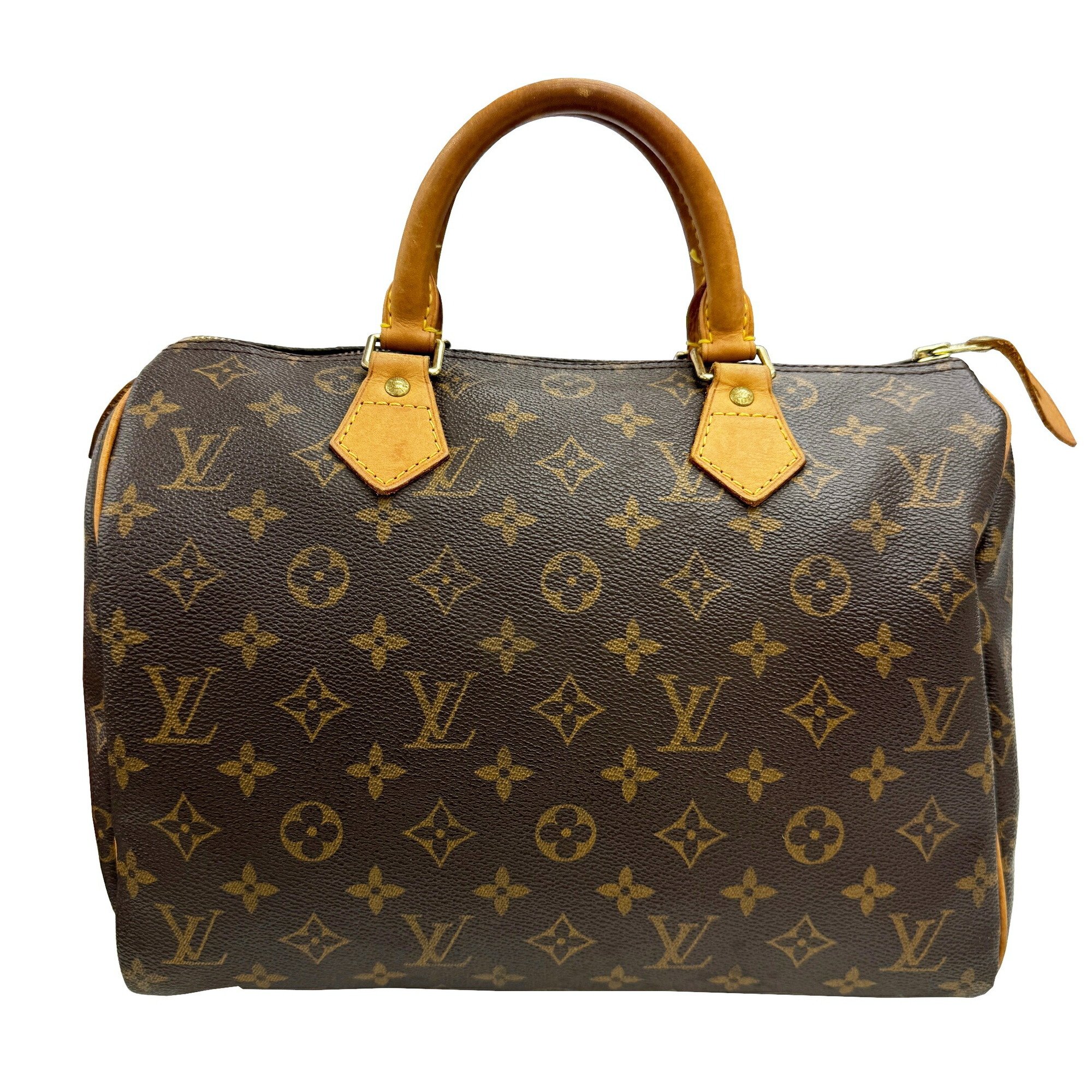 LOUIS VUITTON Speedy 30 M41526 TH0063 Brown Monogram Handbag for Women and Men