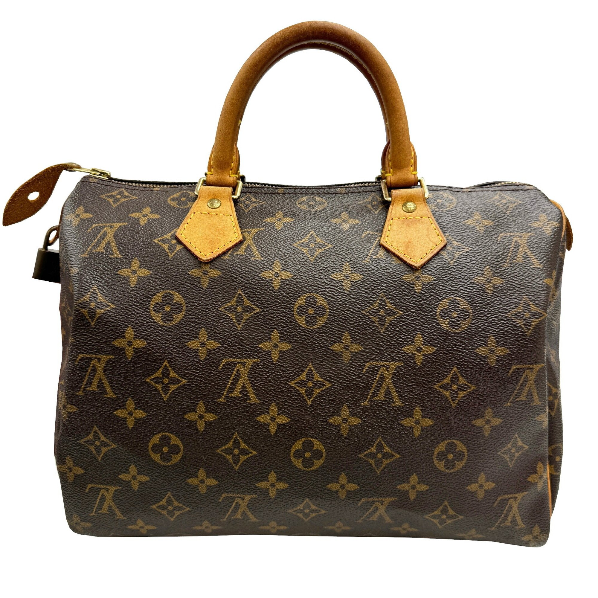 LOUIS VUITTON Speedy 30 M41526 TH0063 Brown Monogram Handbag for Women and Men