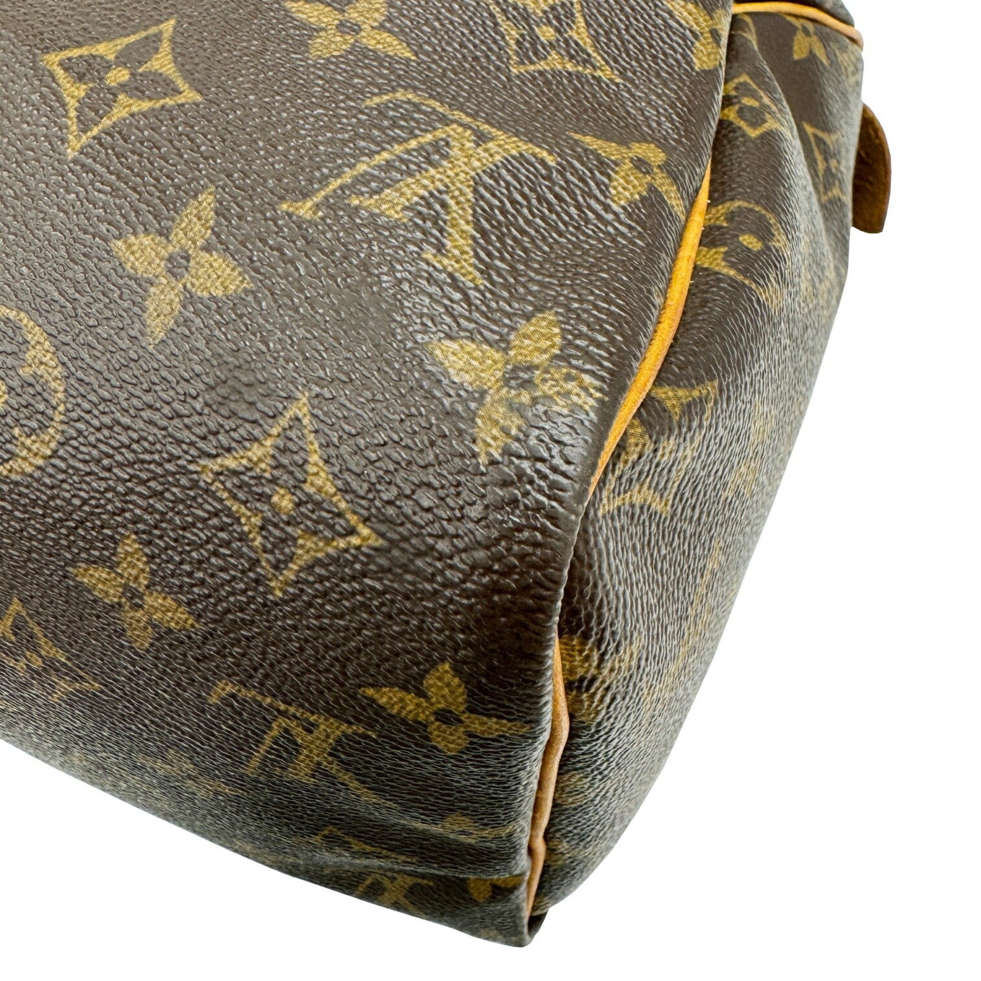 LOUIS VUITTON Speedy 30 M41526 TH0063 Brown Monogram Handbag for Women and Men